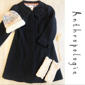 Anthropologie Elevenses Wool Blend Coat